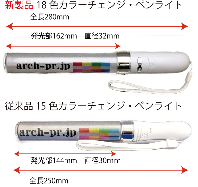 18色カラーチェンジペンライト